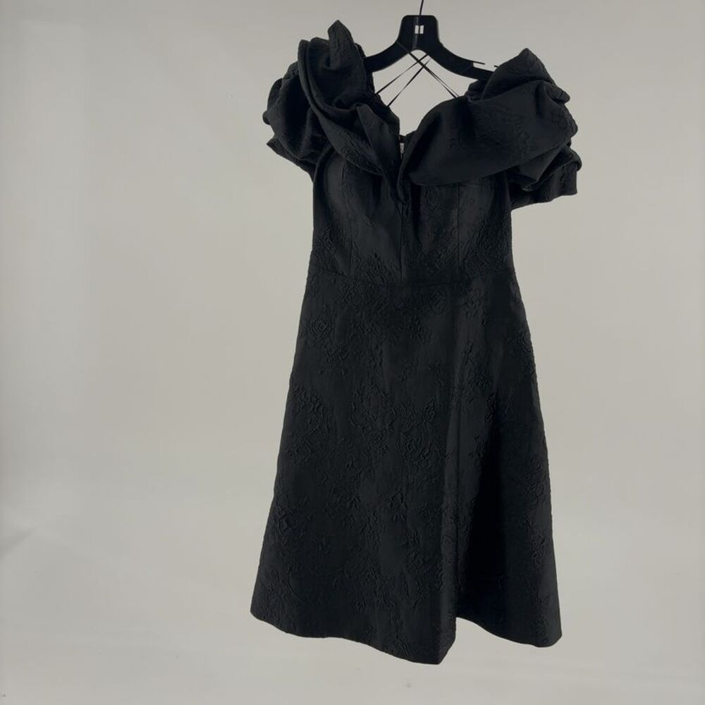 Teri Jon by Rickie Freeman Ruched Sleeve Midi Dress